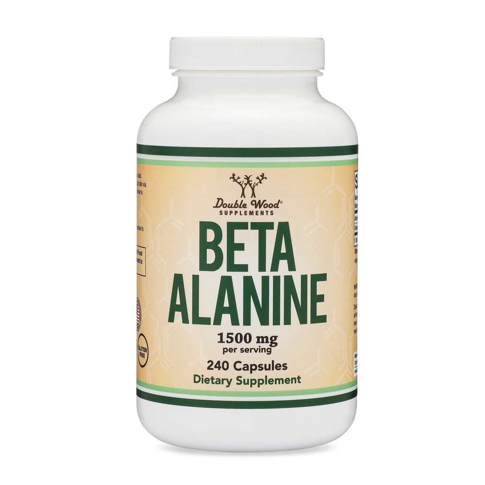 Double Wood Beta-Alanine – 1500mg Muscle Performance Formula | 240 Capsules