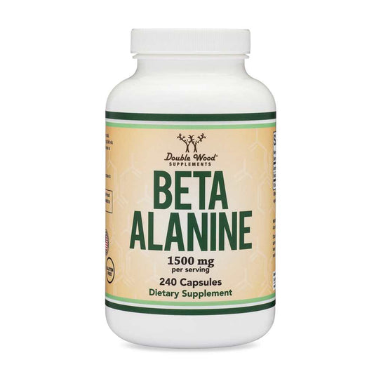 Double Wood Beta-Alanine – 1500mg Muscle Performance Formula | 240 Capsules