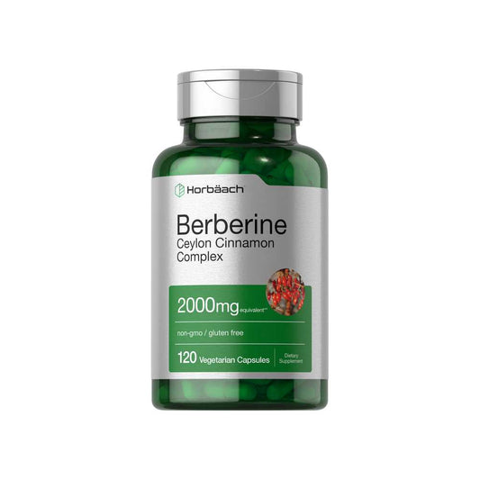 Horbäach Berberine Plus Ceylon Cinnamon 2000mg | 120 Capsules