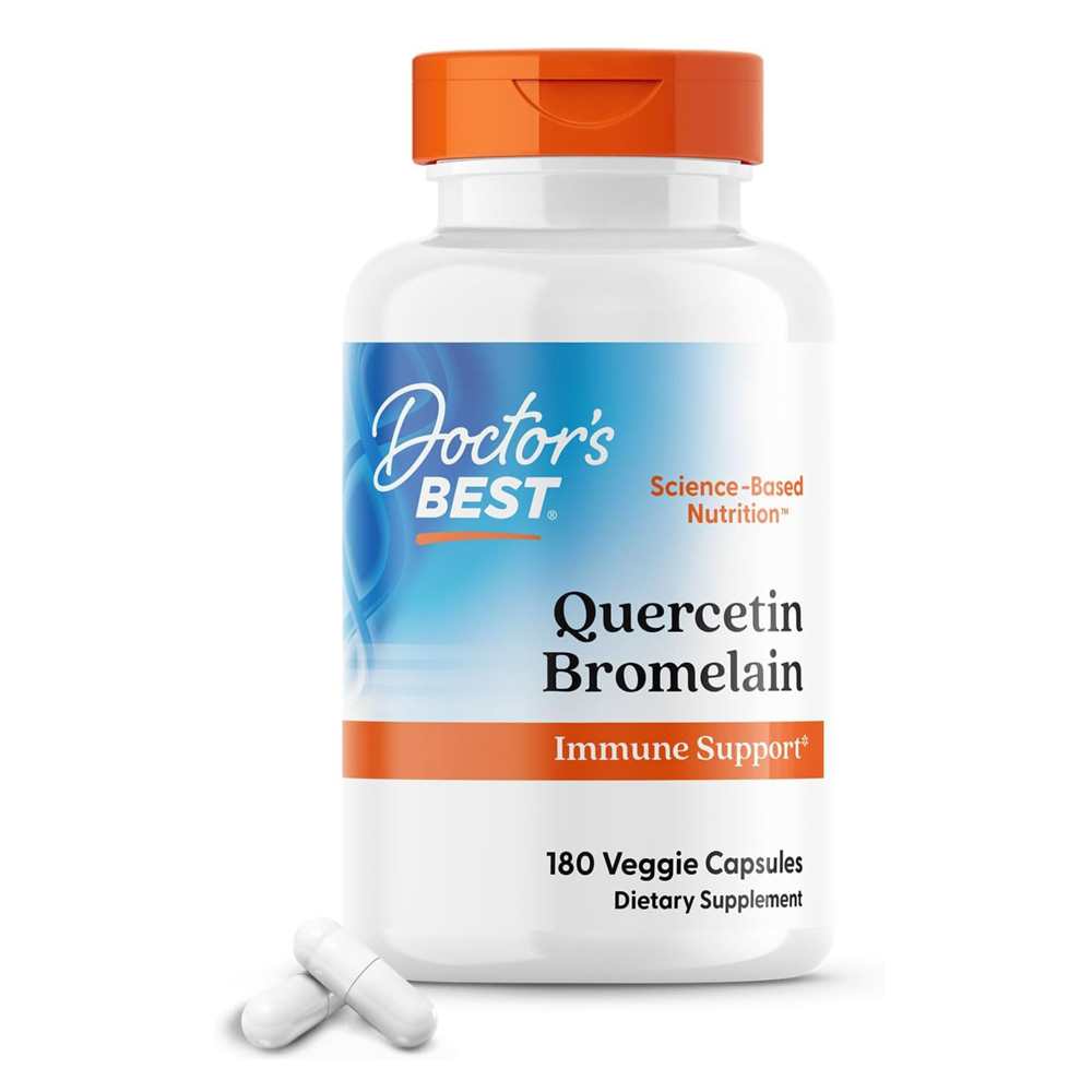 Doctor's Best Quercetin Bromelain Veggie Caps 180 Count