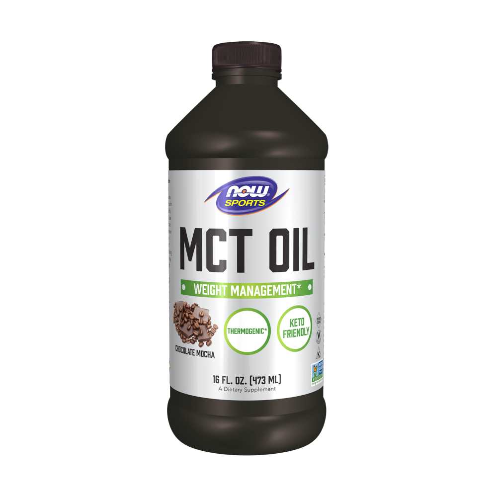 Now Sports Mct Oil – Chocolate Mocha Flavor – Liquid Supplement – 473 ml
