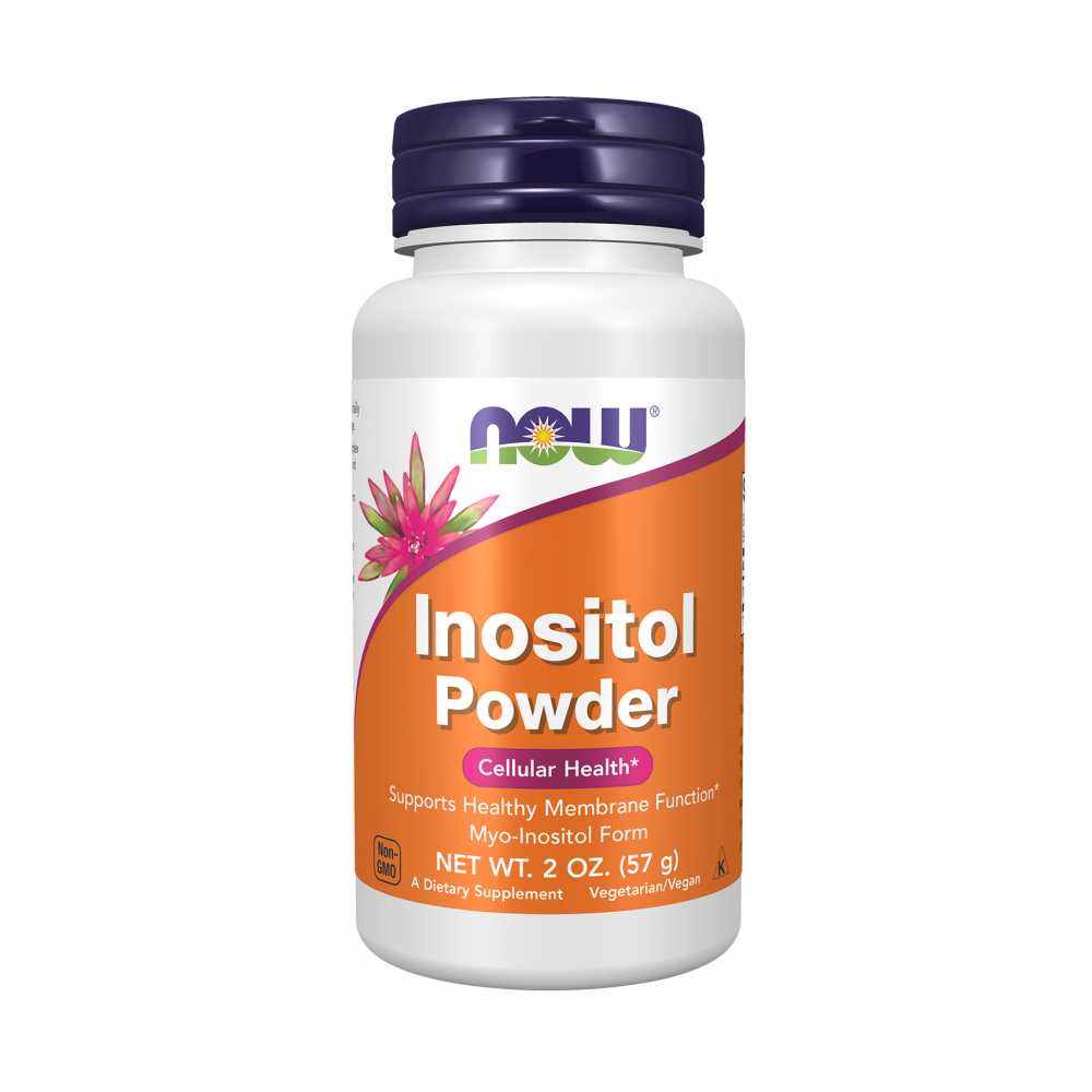 Now Foods Inositol Powder – Myo-Inositol for Cellular Health & Membrane Support – 2 Oz (57 G)