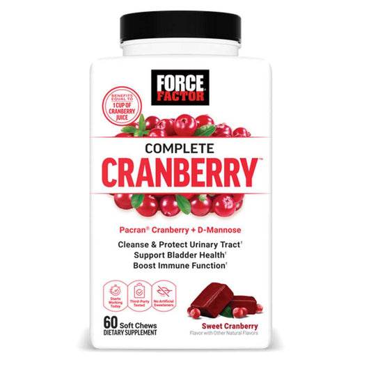 Force Factor Complete Cranberry – 60 Soft Chews
