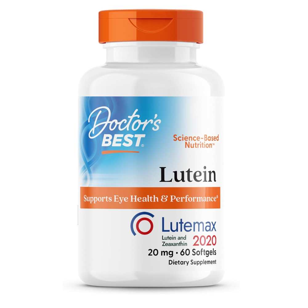 Doctor's Best Lutein with Lutemax 2020, 20 Mg, 60 Softgels