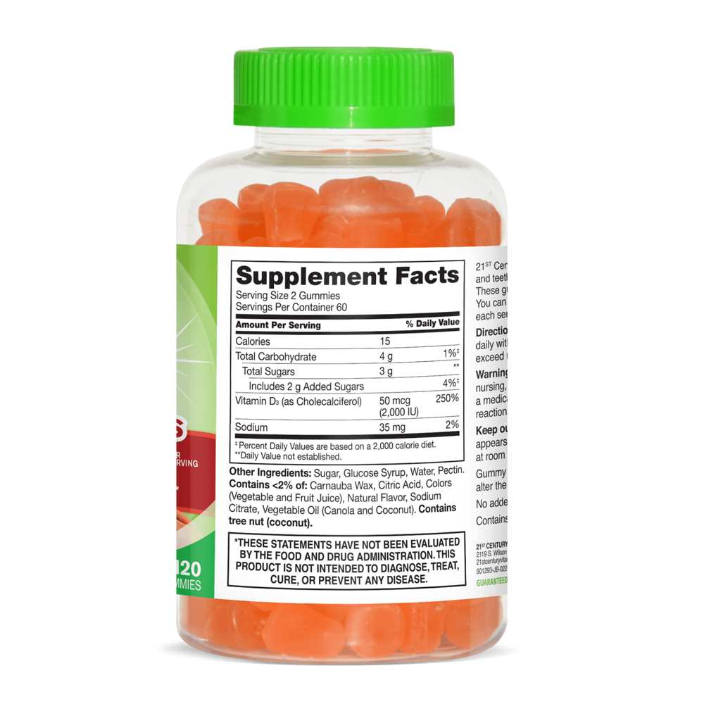 21st Century Vita Joy® Daily D3 50 Mcg 120 Gummies