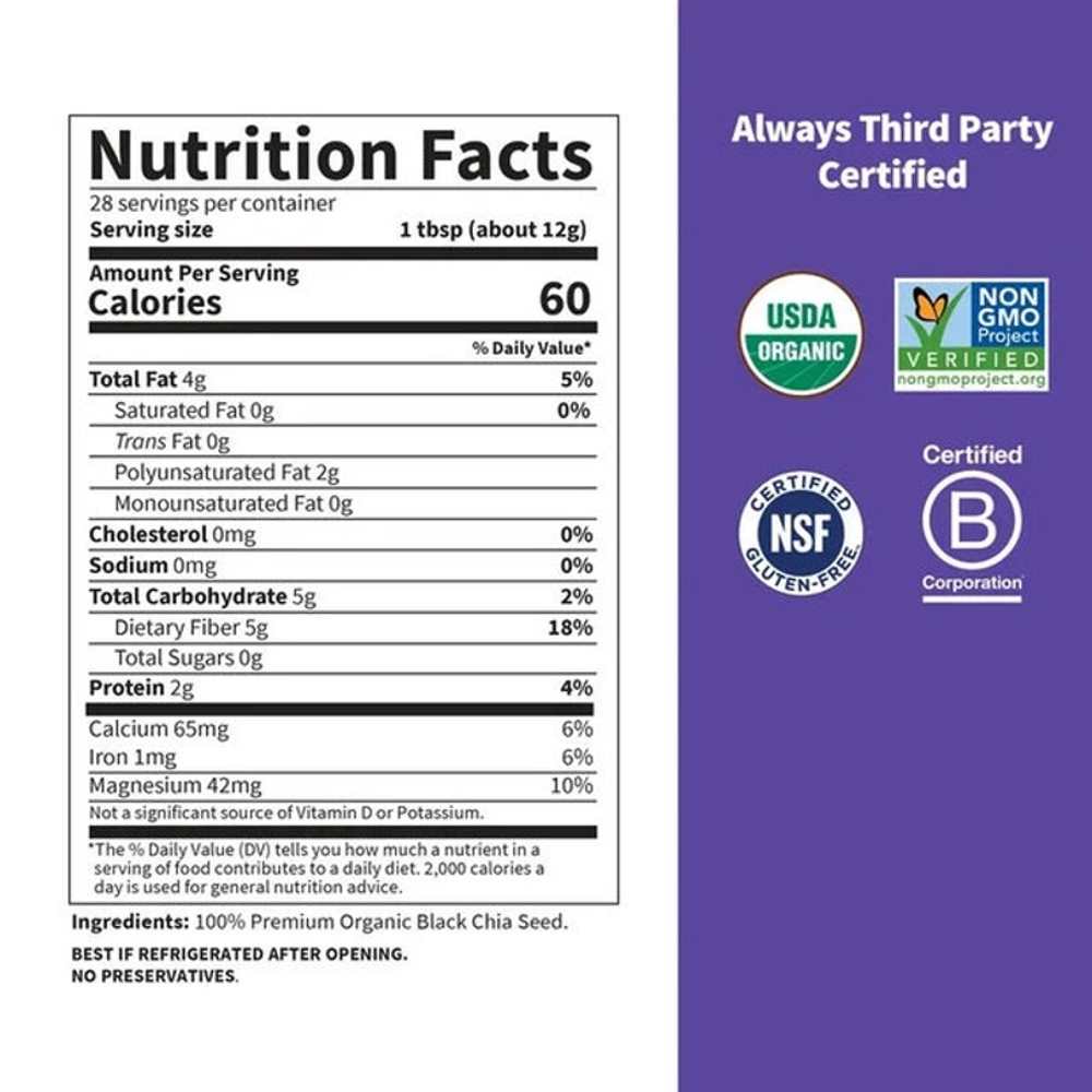 Garden of Life Raw Organics Chia Seeds 340g