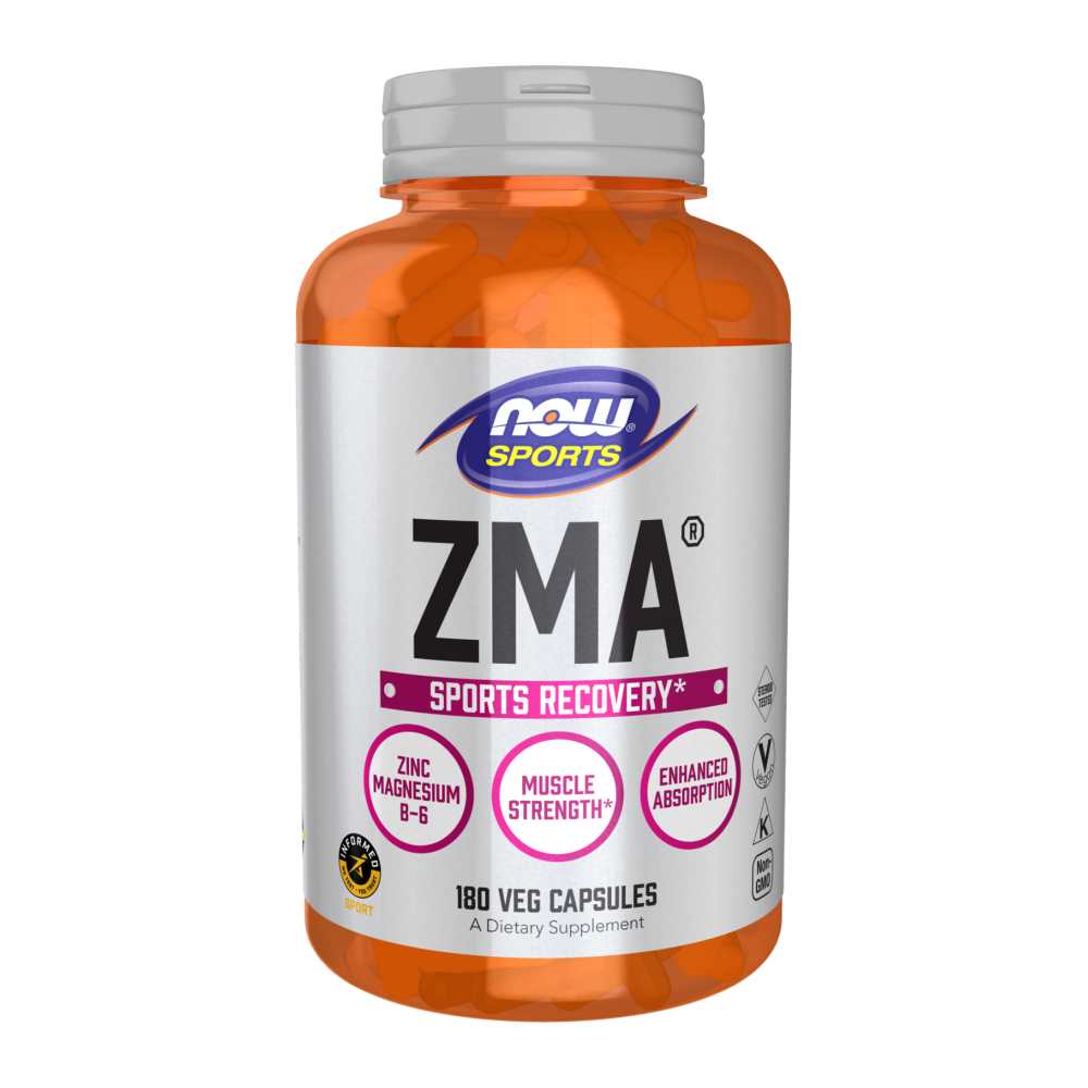 Now Foods Zma® – Zinc, Magnesium & Vitamin B6 Recovery Formula – Muscle Strength & Sleep Support – 90 Veg Capsules