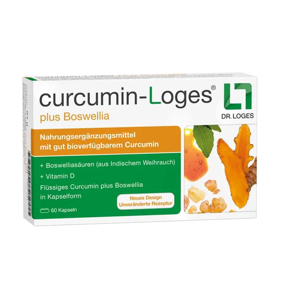 Bioavailable Curcumin + Boswellic Acids | 60 Capsules | Dr. Loges
