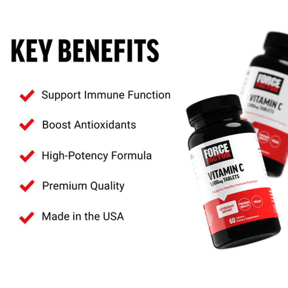 Force Factor Vitamin C – 60 Tablets