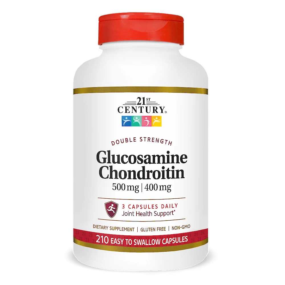 21st Century Glucosamine Chondroitin - Double Strength 210 Easy to Swallow Capsules