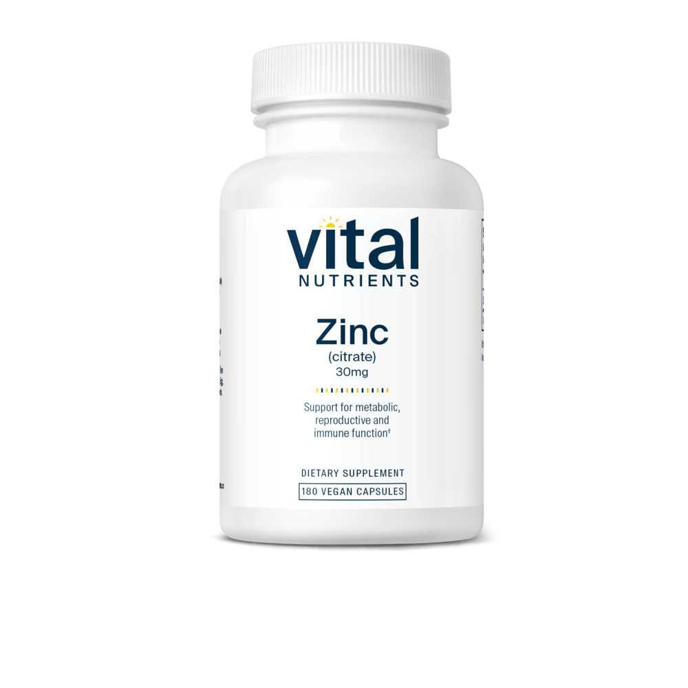 Vital Nutrients Zinc Citrate 30mg 90 Caps