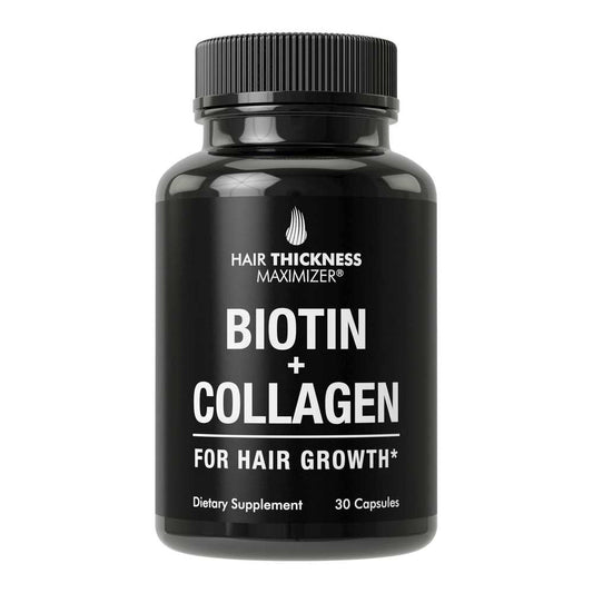 Hair Thickness Maximizer Biotin + Collagen – 30 Capsules | Hair Growth & Volume Support