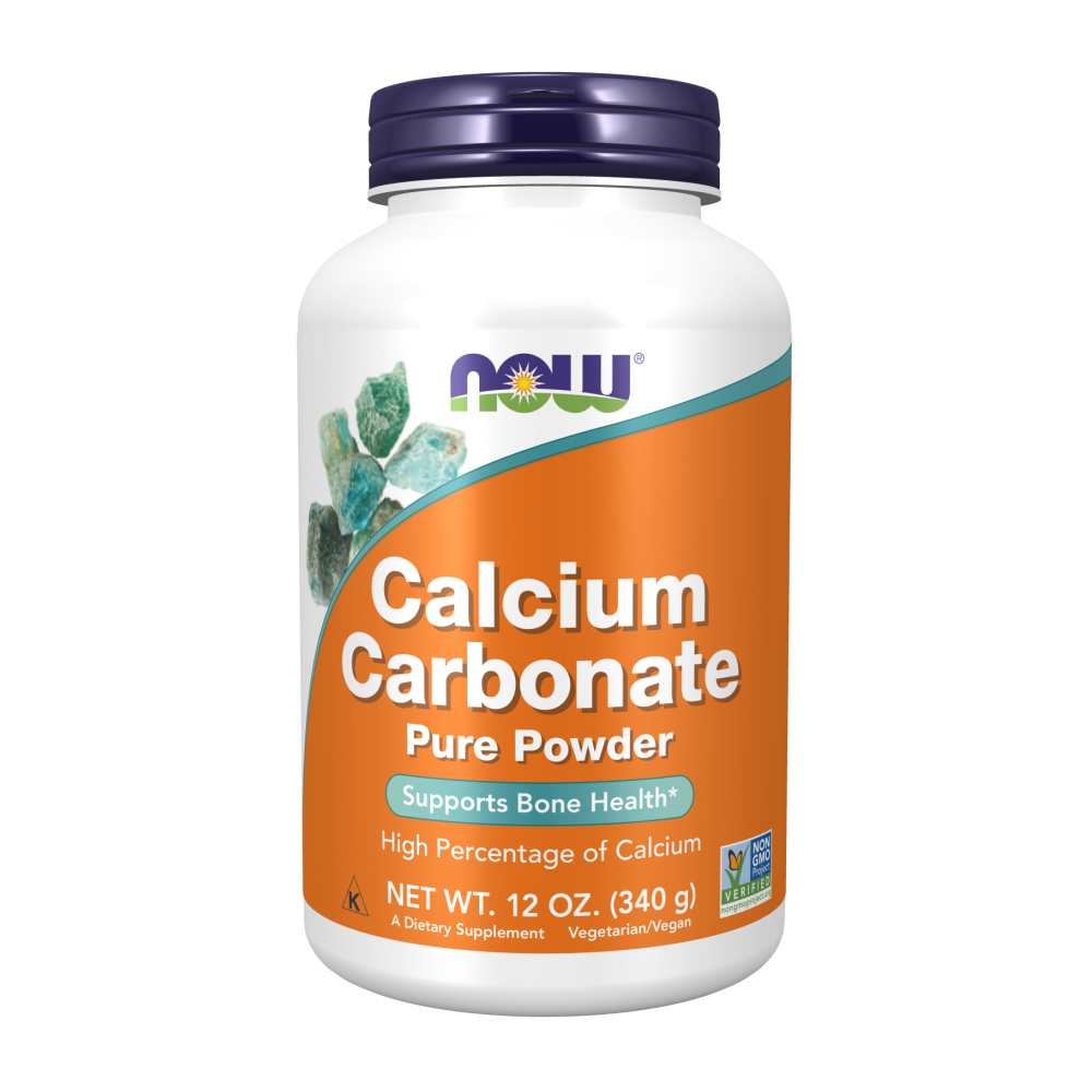 Now Foods Calcium Carbonate – Pure Powder for Bone Strength & Calcium Boost – 12 Oz (340 G)