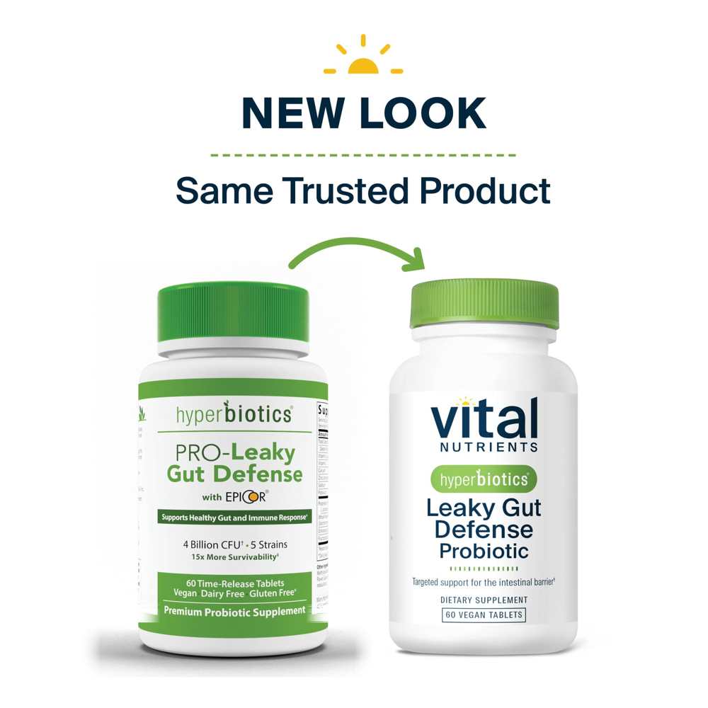 Vital Nutrients Hyperbiotics Leaky Gut Defense Probiotic 60 Tabs