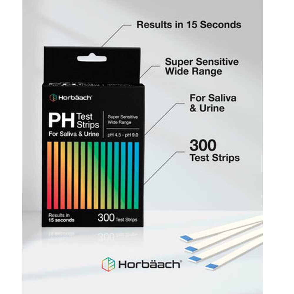 Horbäach Ph Test Strips | 300 Count