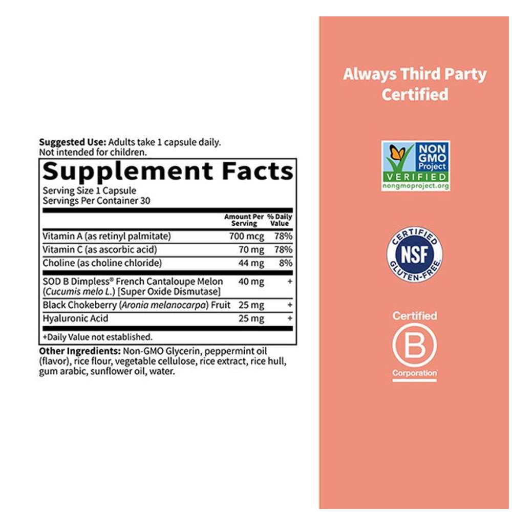 Garden of Life Once Daily Skin Smooth+ Duocap 30 Caps