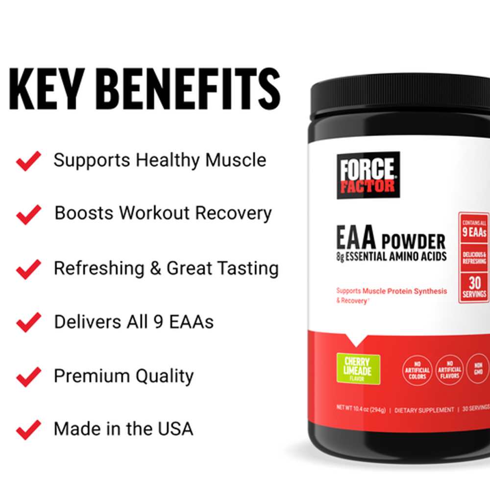 Force Factor Eaa Powder – 294g (30 Servings)