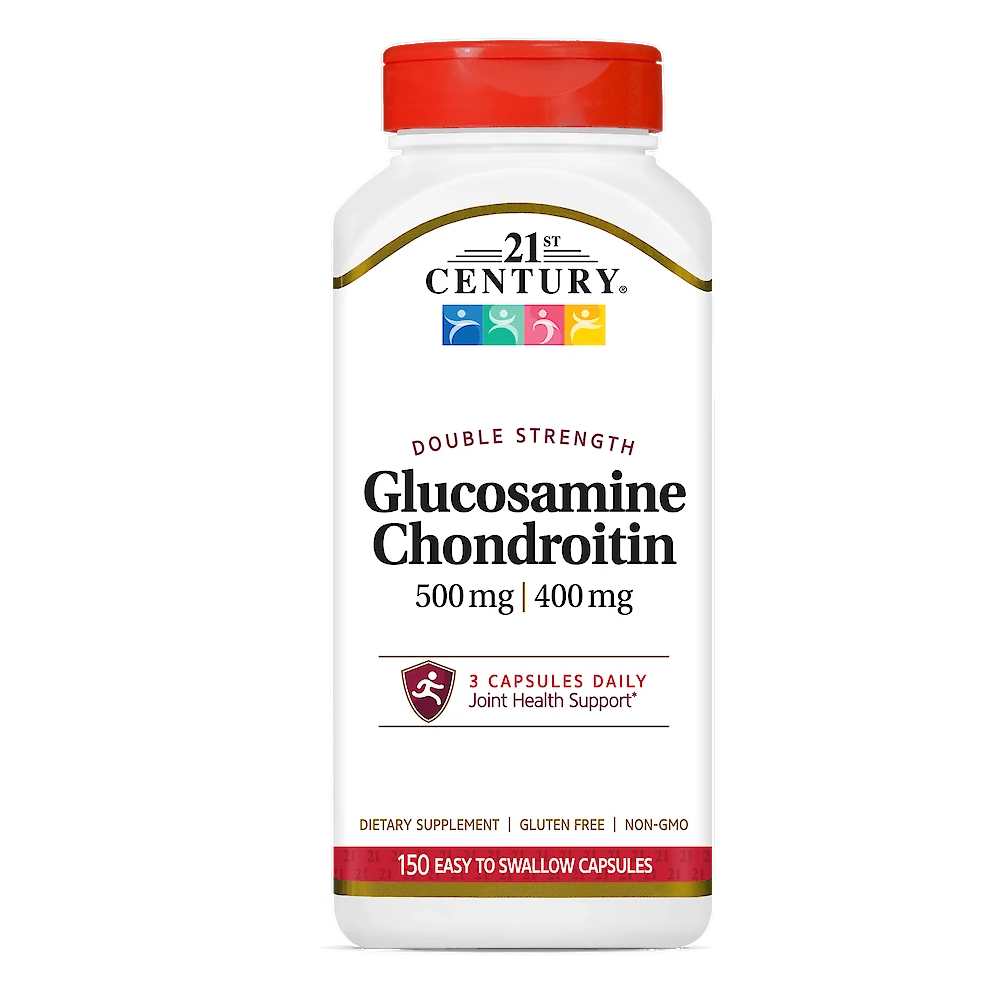 21st Century Glucosamine Chondroitin - Double Strength 210 Easy to Swallow Capsules