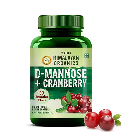 Vlado's Himalayan Organics D-Mannose + Cranberry – 90 Vegetarian Tablets