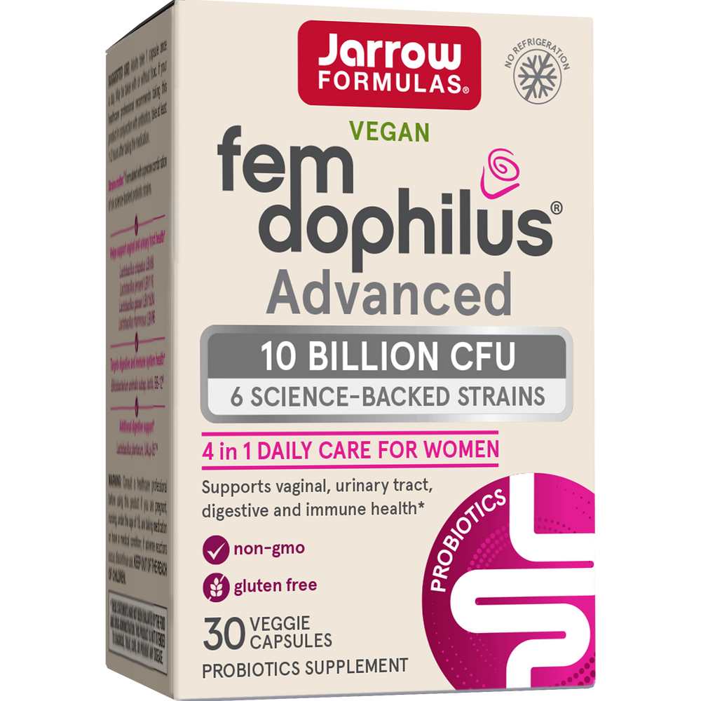 Jarrow Formulas Fem-Dophilus® Advanced - 10 Billion Cfu (shelf Stable) 30 Caps