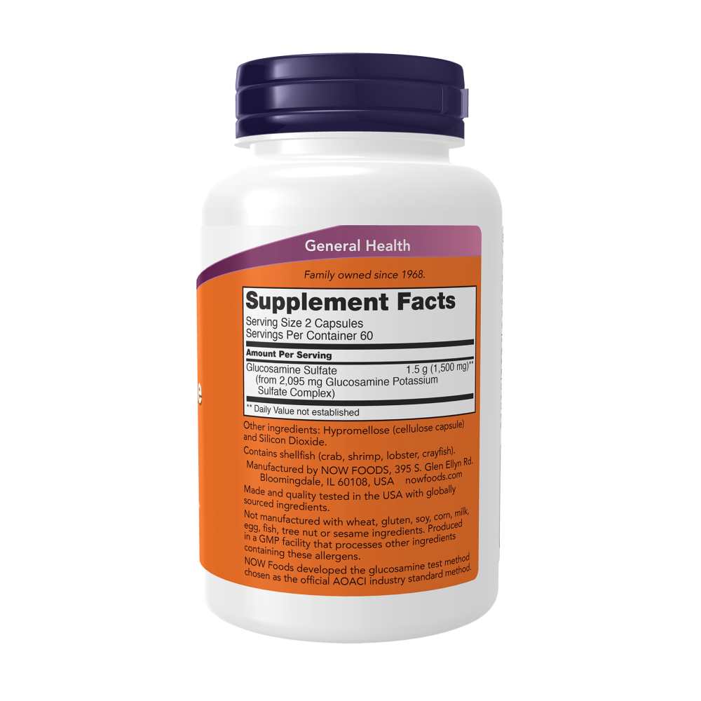 Now Foods Glucosamine Sulfate 750 Mg – Joint Health Support – 120 Capsules