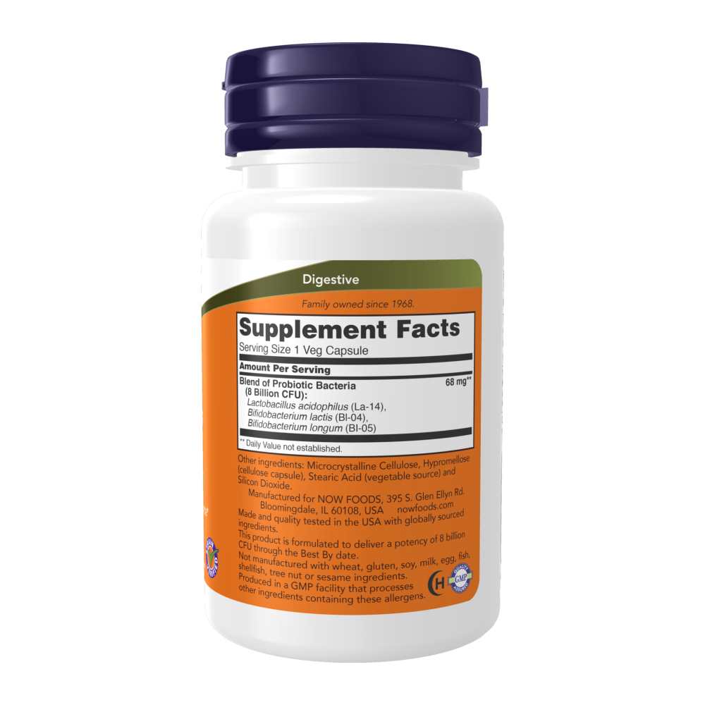 Now Foods 8 Billion Acidophilus & Bifidus – 60 Veg Capsules