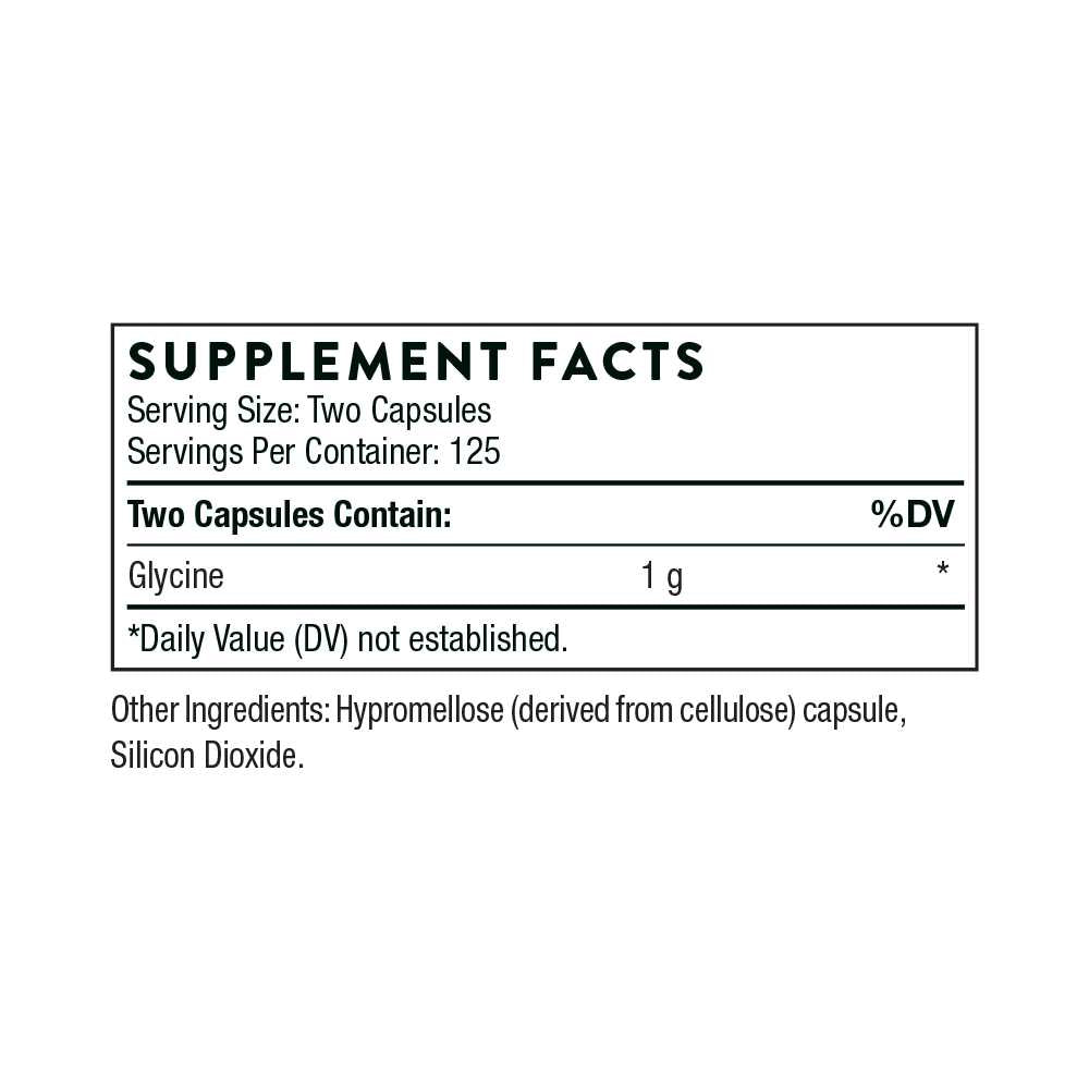 Thorne Glycine – Clean Amino Support | 250 Capsules