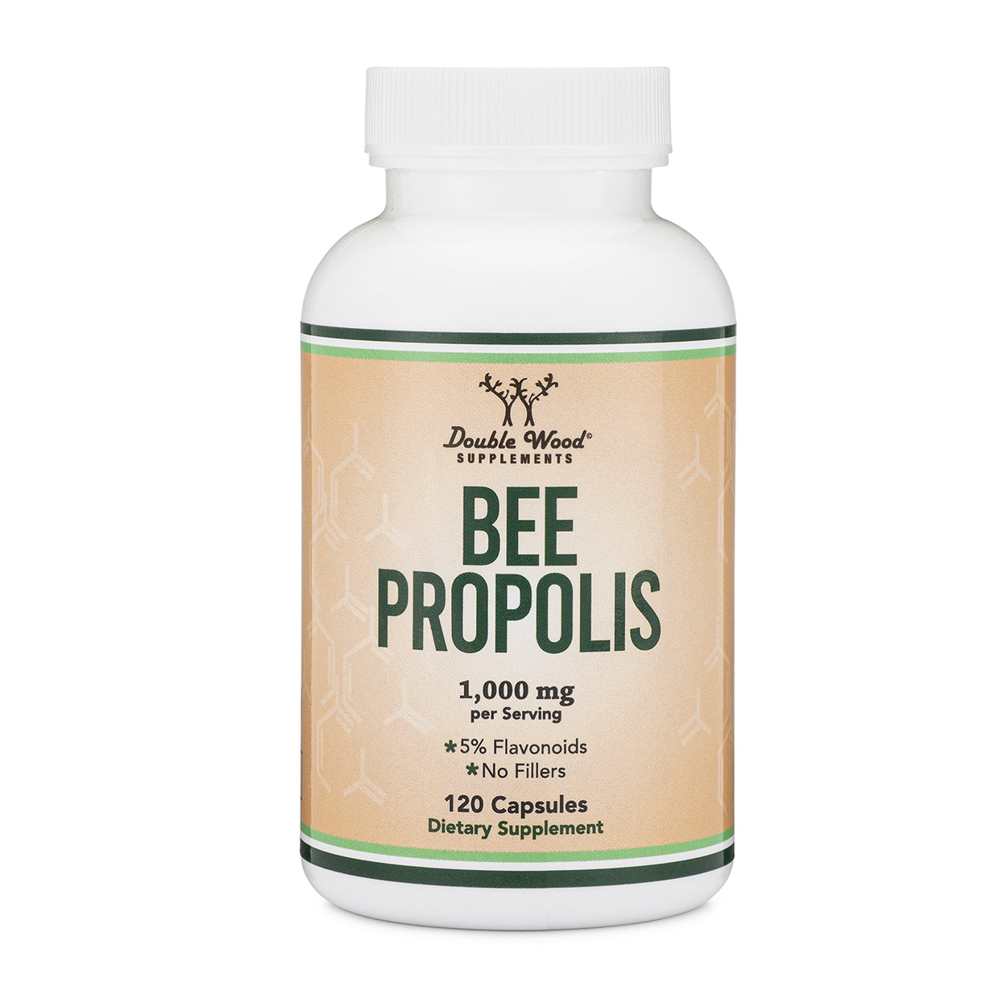 Double Wood Bee Propolis – 1000mg High-Flavonoid Immune Support | 120 Capsules