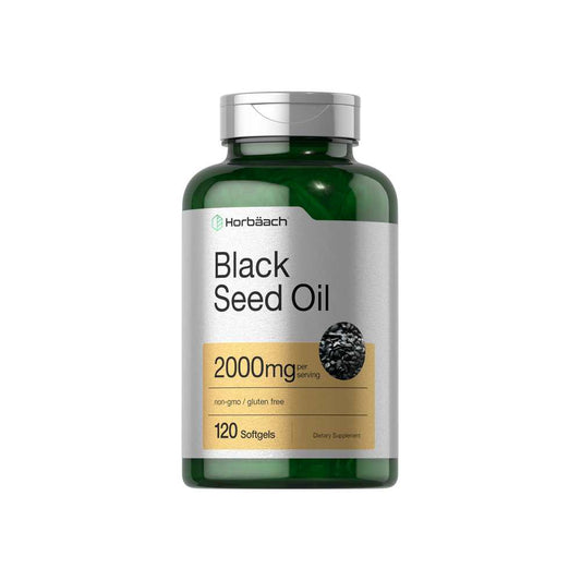 Horbäach Black Seed Oil 2000mg per Serving | 120 Softgels