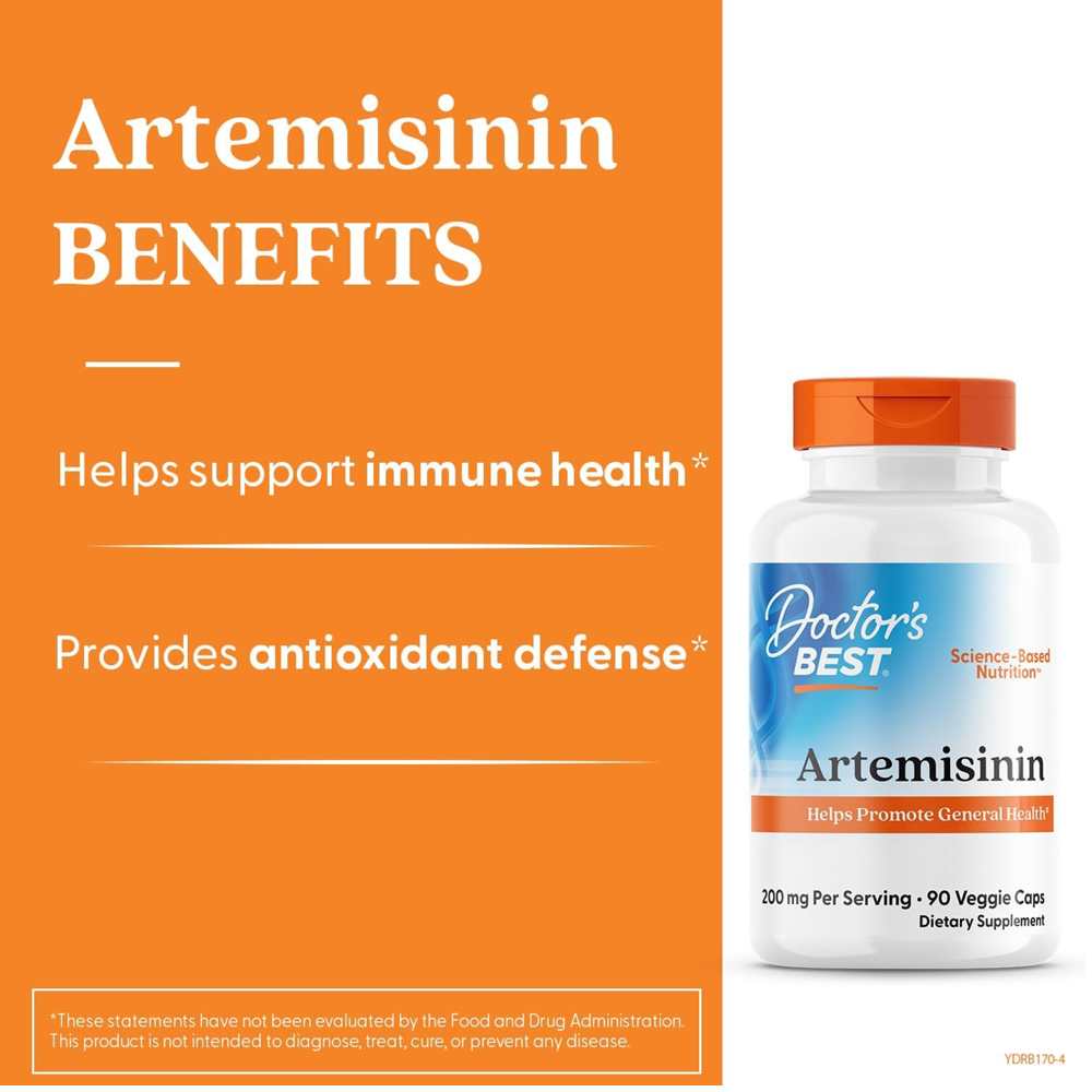 Doctor's Best Artemisinin, 200 Mg per Serving, 90 Veggie Caps