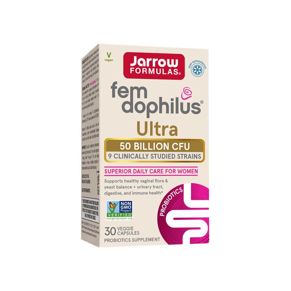 Jarrow Formulas Fem-Dophilus® Ultra - 50 Billion Cfu (refrigerated) 30 Caps