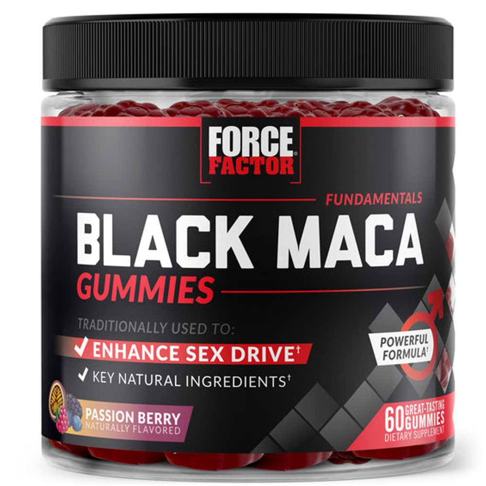 Force Factor Black Maca – 60 Gummies