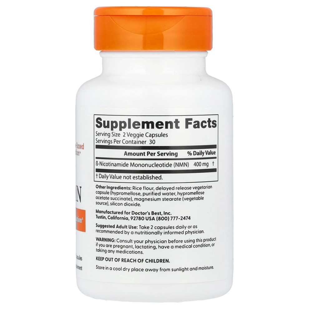 Doctor’s Best NMN 400mg 60 Delayed-Release Capsules