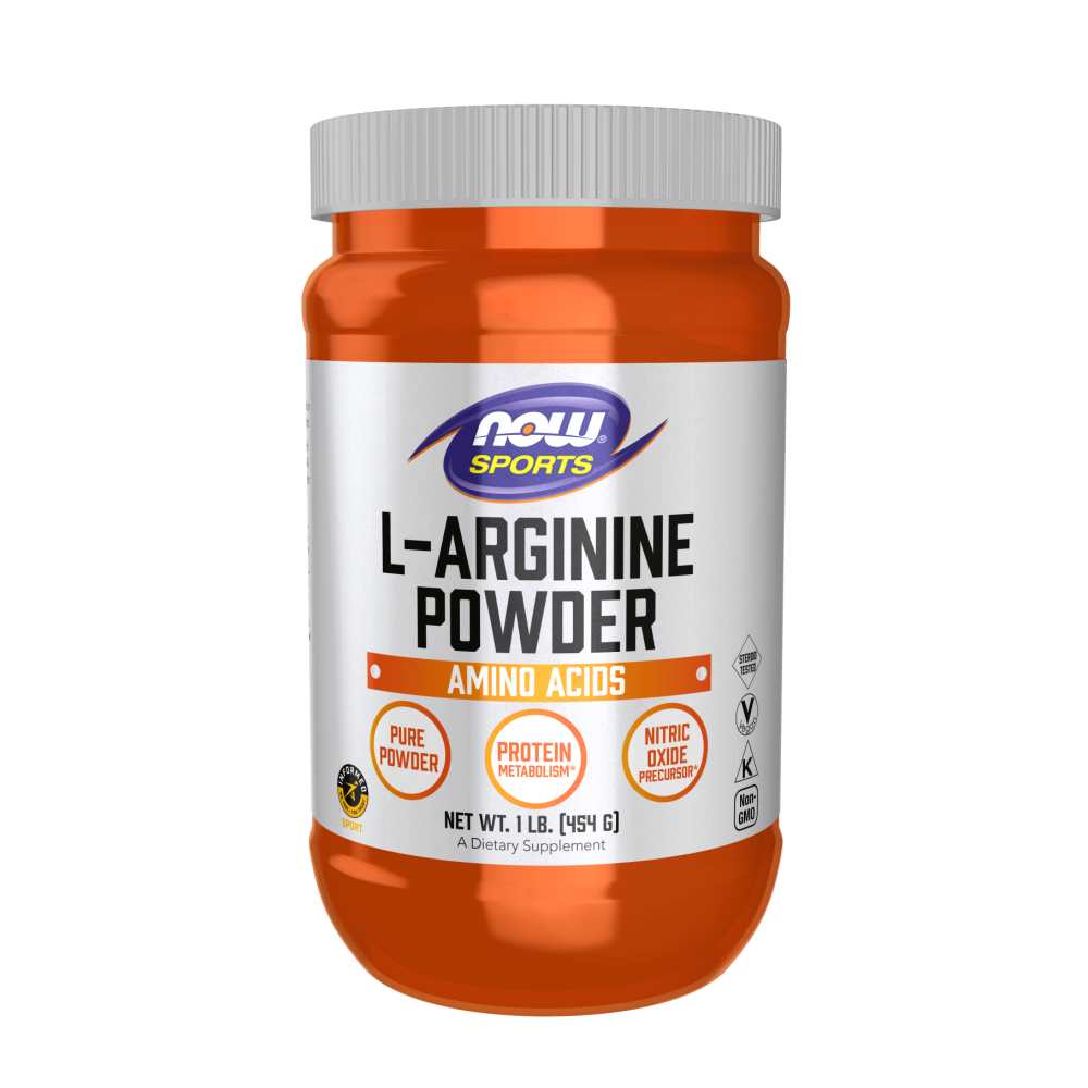 Now Sports L-Arginine Powder – Pure Nitric Oxide Precursor – 454 G