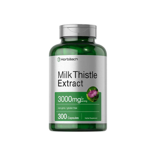 Horbäach Milk Thistle Extract 3000mg per Serving | 300 Capsules