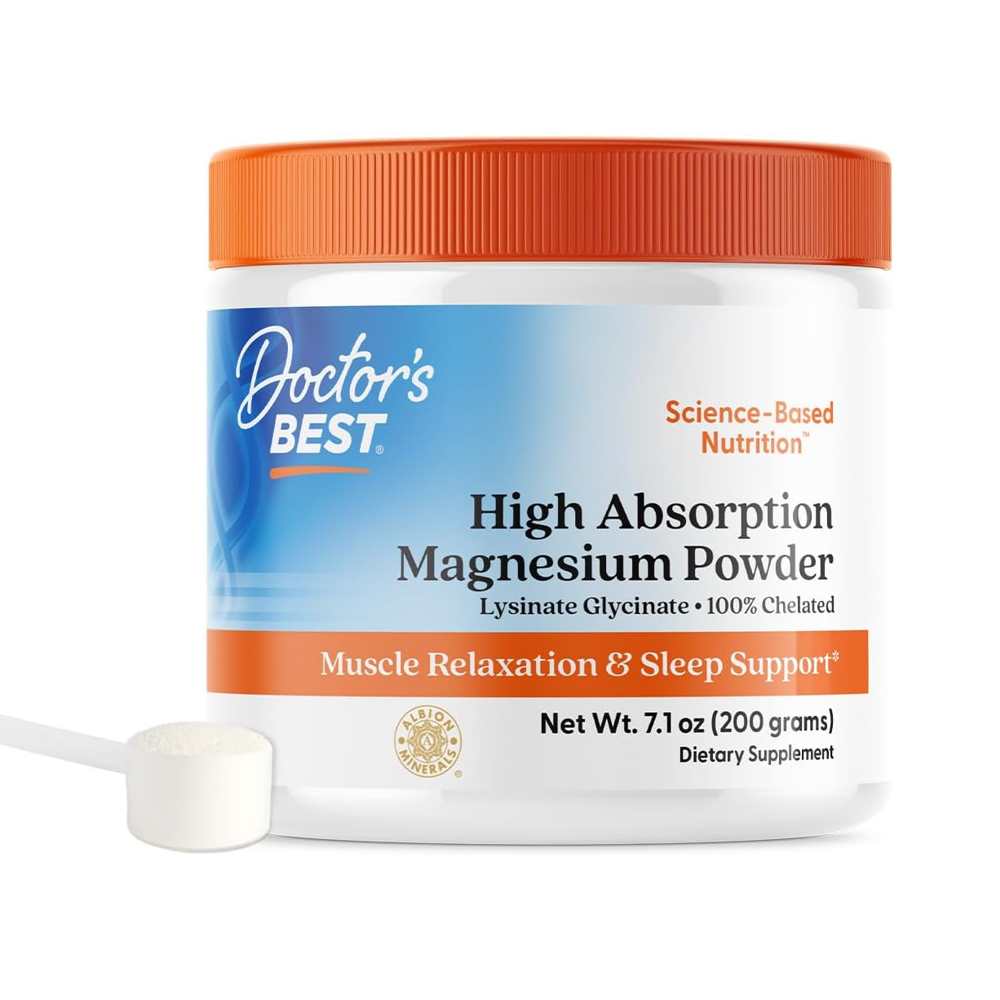 Doctor's Best High Absorption Magnesium Powder, 200 g
