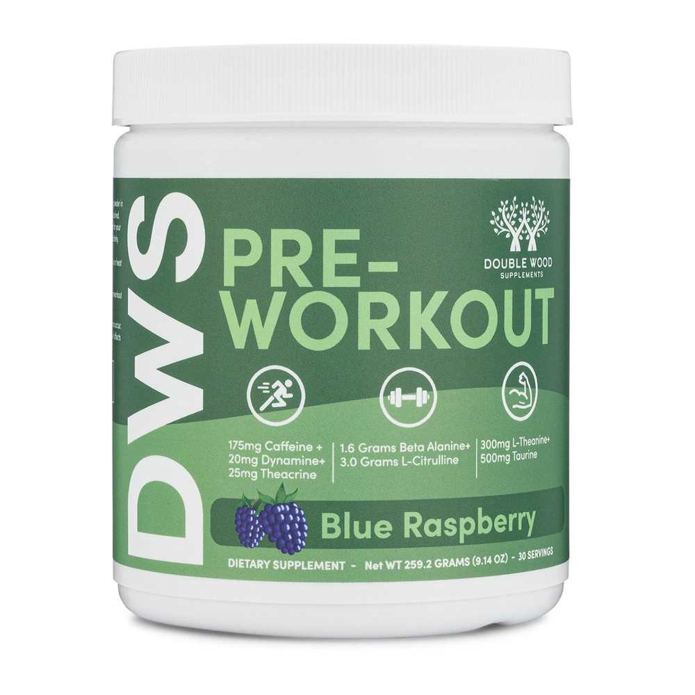 Double Wood Pre-Workout DWS – 175mg Caffeine & Multi-Ingredient Performance Formula | 30 Servings