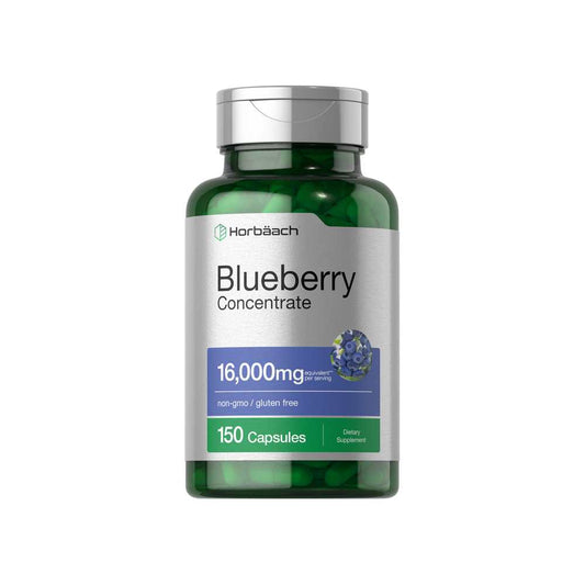 Horbäach Blueberry Extract 8000mg per Serving | 150 Capsules