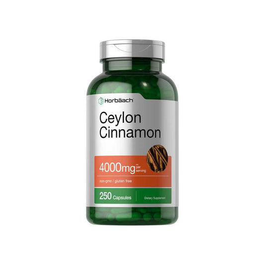 Horbäach Cinnamon 4000mg per Serving | 250 Capsules
