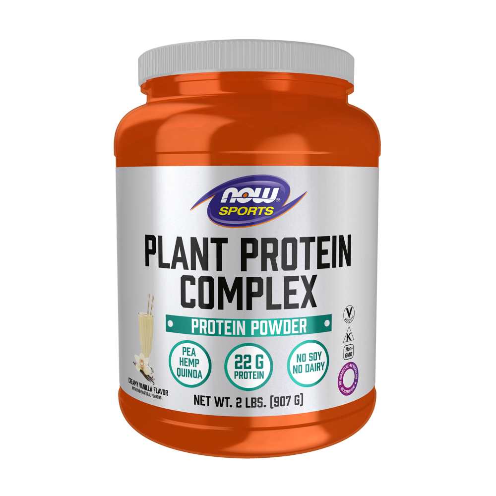 Now Sports Plant Protein Complex, Creamy Vanilla Powder 907g