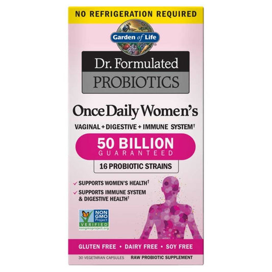 Garden of Life Dr. Formulated Probiotics Once Daily Women's Shelf-Stable 30 Capsules