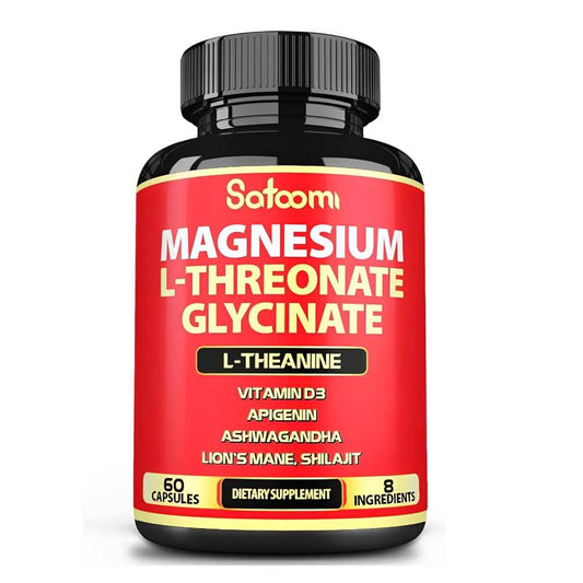 Satoomi Magnesium L-Threonate & Glycinate –  60 Capsules