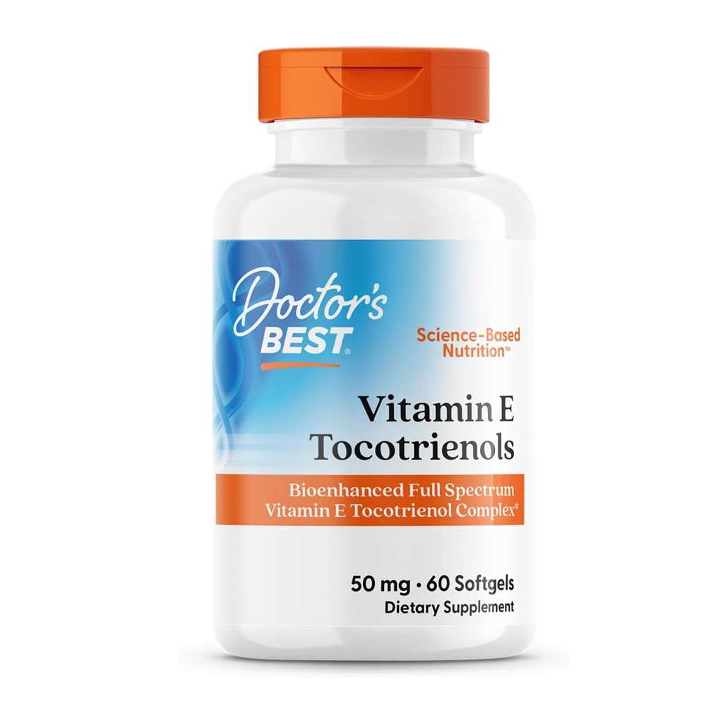 Doctor's Best Vitamin E Tocotrienols 50mg Softgels 60 Count