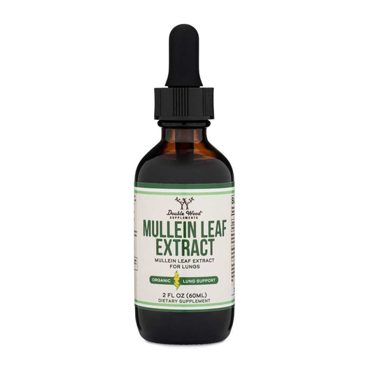 Double Wood Organic Mullein Leaf – Liquid Herbal Lung Cleanse & Support | 60m L
