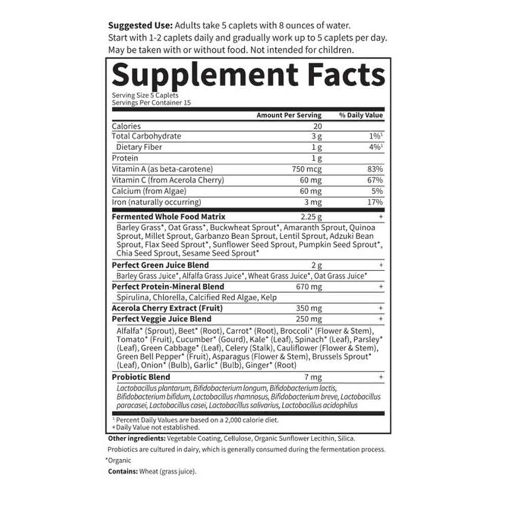 Garden of Life Perfect Food 75 Caplets