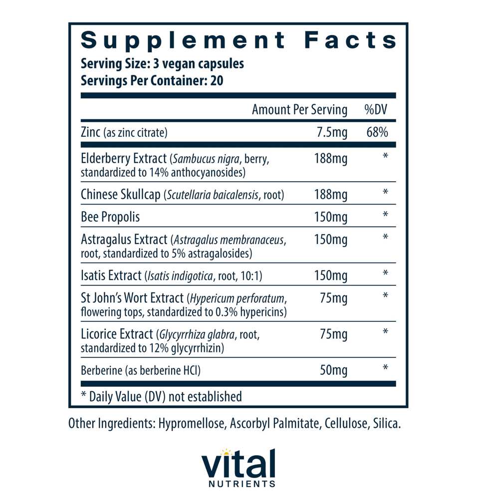 Vital Nutrients Vira Con 60 Caps