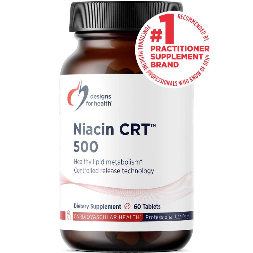 Designs for Health Niacin CRT 500 60 Tabs