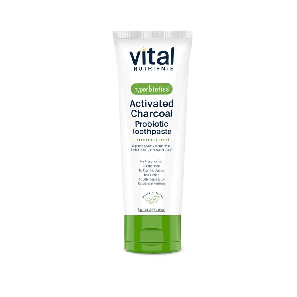 Vital Nutrients Hyperbiotics Activated Charcoal Probiotic Toothpaste 113g