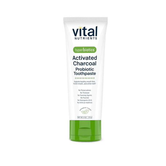 Vital Nutrients Hyperbiotics Activated Charcoal Probiotic Toothpaste 113g