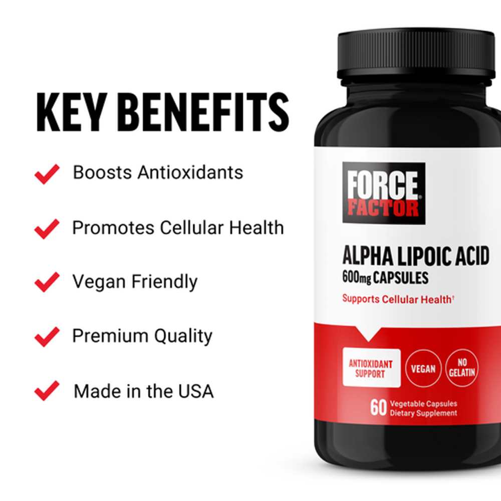 Force Factor Alpha Lipoic Acid – 60 Capsules